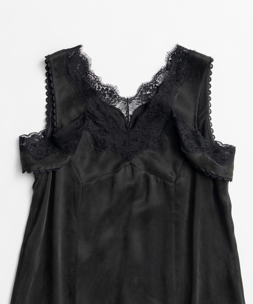 PRANK PROJECT(プランクプロジェクト)の「【2026Autumn Pre-Order】ドロップヘムランジェリードレス / Drop Hem Lingerie Dress(ワンピース・レディース・ブラック/イエロー・FREE)」の18枚目の写真
