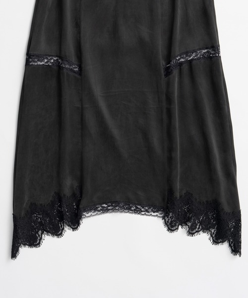 PRANK PROJECT(プランクプロジェクト)の「【2026Autumn Pre-Order】ドロップヘムランジェリードレス / Drop Hem Lingerie Dress(ワンピース・レディース・ブラック/イエロー・FREE)」の22枚目の写真