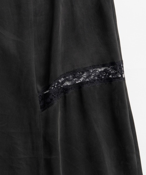 PRANK PROJECT(プランクプロジェクト)の「【2026Autumn Pre-Order】ドロップヘムランジェリードレス / Drop Hem Lingerie Dress(ワンピース・レディース・ブラック/イエロー・FREE)」の21枚目の写真