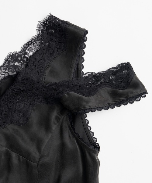 PRANK PROJECT(プランクプロジェクト)の「【2026Autumn Pre-Order】ドロップヘムランジェリードレス / Drop Hem Lingerie Dress(ワンピース・レディース・ブラック/イエロー・FREE)」の20枚目の写真
