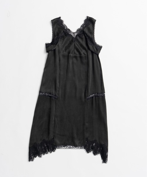 PRANK PROJECT(プランクプロジェクト)の「【2026Autumn Pre-Order】ドロップヘムランジェリードレス / Drop Hem Lingerie Dress(ワンピース・レディース・ブラック/イエロー・FREE)」の17枚目の写真