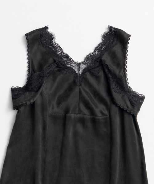 PRANK PROJECT(プランクプロジェクト)の「【2026Autumn Pre-Order】ドロップヘムランジェリードレス / Drop Hem Lingerie Dress(ワンピース・レディース・ブラック/イエロー・FREE)」の19枚目の写真