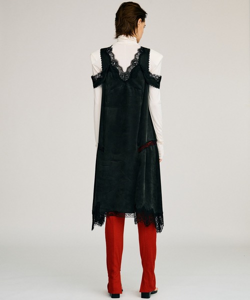 PRANK PROJECT(プランクプロジェクト)の「【2026Autumn Pre-Order】ドロップヘムランジェリードレス / Drop Hem Lingerie Dress(ワンピース・レディース・ブラック/イエロー・FREE)」の13枚目の写真