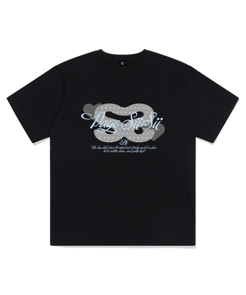 PAGESIISII（ページシシ）の「シシコラージュプリンティング半袖Tシャツブラック（Tシャツ/カットソー・レディース・その他・SMALL/MEDIUM/LARGE）」の2枚目の写真