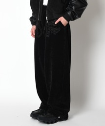 <オリジナル刺繍>ストレッチコーデュロイサイドタックバルーンパンツStretch corduroy Side-tuck balloon pants