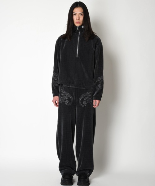 SUPERTHANKS(スーパーサンクス)の「<オリジナル刺繍>ストレッチコーデュロイサイドタックバルーンパンツStretch corduroy Side-tuck balloon pants(その他パンツ・メンズ・ブラック/チャコールグレー・L/M/S)」の12枚目の写真