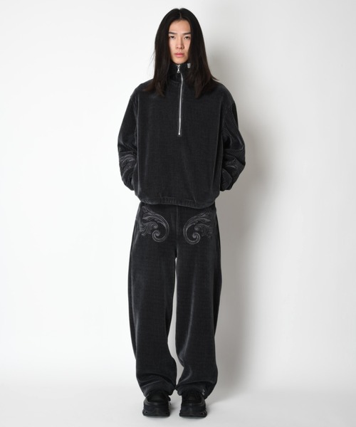 SUPERTHANKS(スーパーサンクス)の「<オリジナル刺繍>ストレッチコーデュロイサイドタックバルーンパンツStretch corduroy Side-tuck balloon pants(その他パンツ・メンズ・ブラック/チャコールグレー・L/M/S)」の13枚目の写真