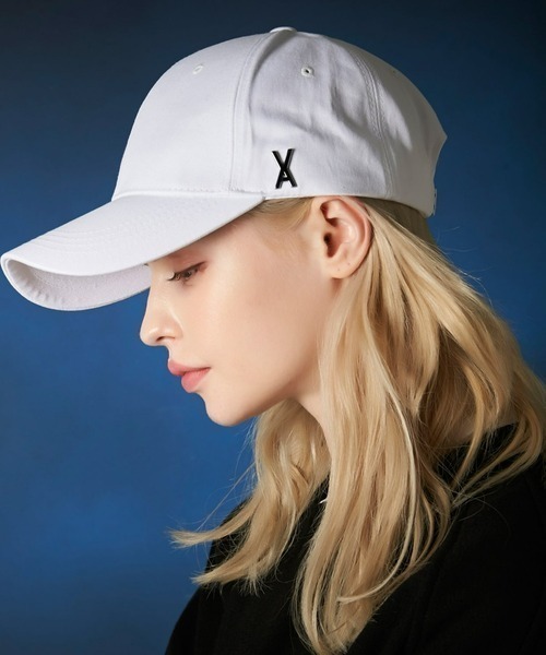 VARZAR(バザール)の「VARZAR(バザール)/Stud logo over fit ball cap/スタッズ ロゴ オーバーフィット ベースボール キャップ(キャップ・レディース・ネイビー/ベージュ/ブラック/ホワイト・FREE)」の2枚目の写真