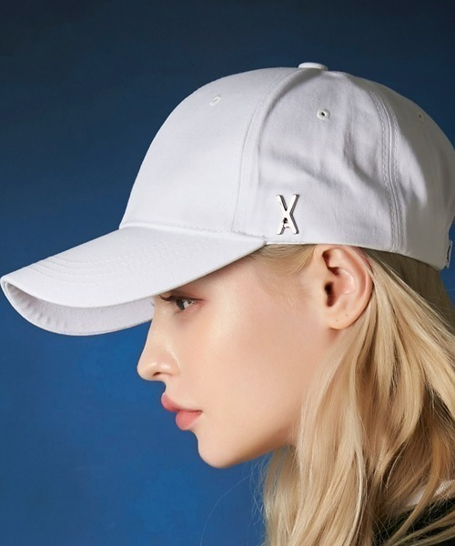VARZAR(バザール)の「VARZAR(バザール)/Stud logo over fit ball cap/スタッズ ロゴ オーバーフィット ベースボール キャップ(キャップ・レディース・ネイビー/ベージュ/ブラック/ホワイト・FREE)」の5枚目の写真