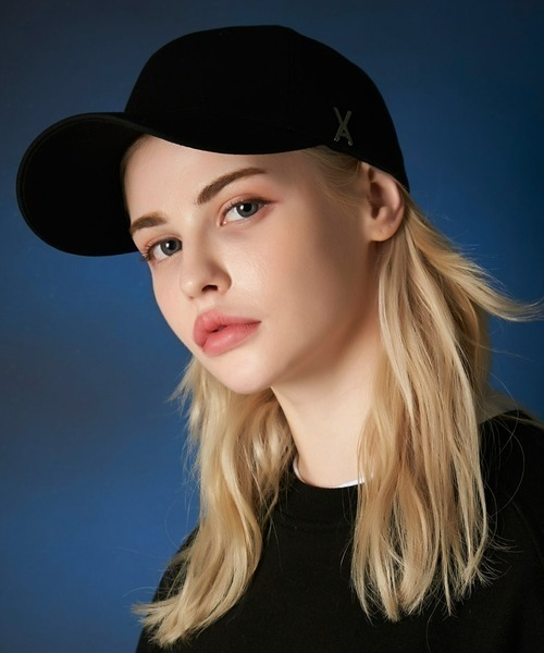 VARZAR(バザール)の「VARZAR(バザール)/Stud logo over fit ball cap/スタッズ ロゴ オーバーフィット ベースボール キャップ(キャップ・レディース・ネイビー/ベージュ/ブラック/ホワイト・FREE)」の16枚目の写真