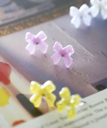 オーロラリボンピアス[tiny tiny(ティニーティニー)]