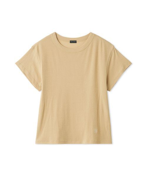 Mila Owen(ミラオーウェン)の「強撚シアーフライスちびTシャツ(Tシャツ/カットソー・レディース・グレー/ブラック/ベージュ/ホワイト・F)」の1枚目の写真