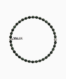 VALIK（バリク）の「[925シルバー] No.92 カンババジャスパービーズブレスレット 4mm (グリーン)（ブレスレット）」