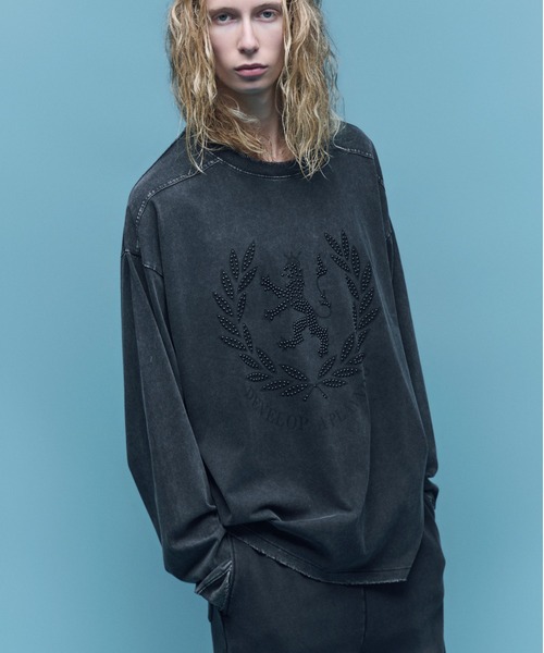 DANKE SCHON(ダンケシェーン)の「DankeSchon/ダンケシェーン/CHEMICAL VRUST RHINESTONE(Tシャツ/カットソー・メンズ・ブラック・M/L)」の1枚目の写真