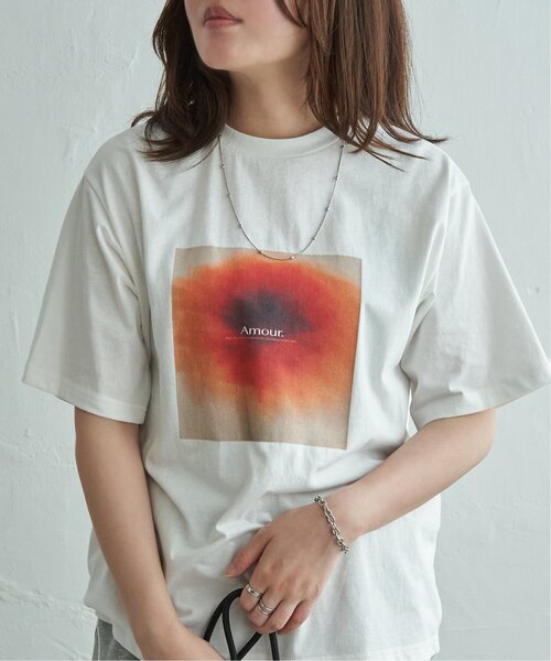 VENCEEXCHANGE(ヴァンスエクスチェンジ)の「【接触冷感/UVカット】天竺フラワープリントTシャツ(Tシャツ/カットソー・レディース・オフホワイト/その他2・FREE)」の4枚目の写真