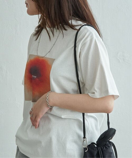 VENCEEXCHANGE(ヴァンスエクスチェンジ)の「【接触冷感/UVカット】天竺フラワープリントTシャツ(Tシャツ/カットソー・レディース・オフホワイト/その他2・FREE)」の5枚目の写真
