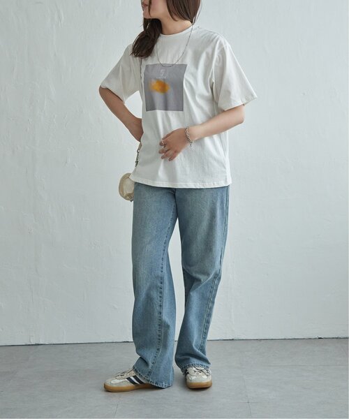 VENCEEXCHANGE(ヴァンスエクスチェンジ)の「【接触冷感/UVカット】天竺フラワープリントTシャツ(Tシャツ/カットソー・レディース・オフホワイト/その他2・FREE)」の11枚目の写真