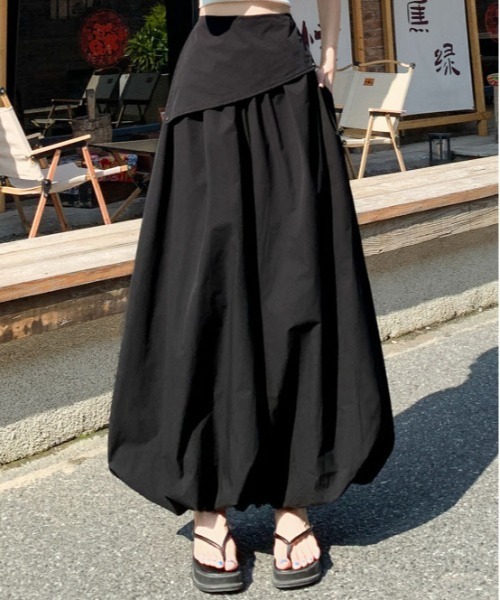 &soiree(アンドソワレ)の「ウエストレイヤードバルーンワイドパンツ(その他パンツ・レディース・ブラック/グレー/ホワイト・SMALL/MEDIUM/LARGE/X-LARGE)」の2枚目の写真