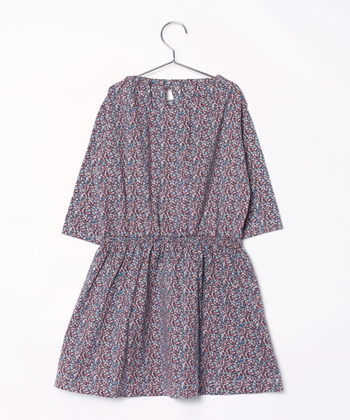 SHIPS KIDS（シップスキッズ）の「SHIPS KIDS:リバティ 7分袖 ワンピース(80～90cm)（ワンピース・キッズ・レッド・80/90）」の2枚目の写真