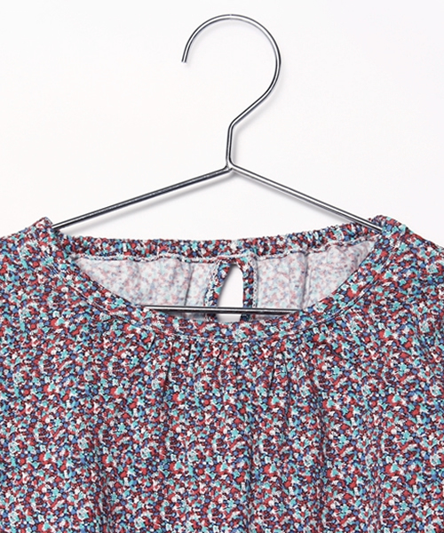 SHIPS KIDS（シップスキッズ）の「SHIPS KIDS:リバティ 7分袖 ワンピース(80～90cm)（ワンピース・キッズ・レッド・80/90）」の3枚目の写真