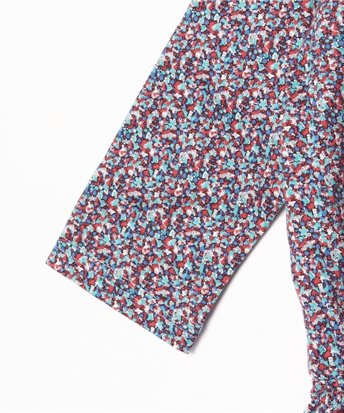 SHIPS KIDS（シップスキッズ）の「SHIPS KIDS:リバティ 7分袖 ワンピース(80～90cm)（ワンピース・キッズ・レッド・80/90）」の4枚目の写真