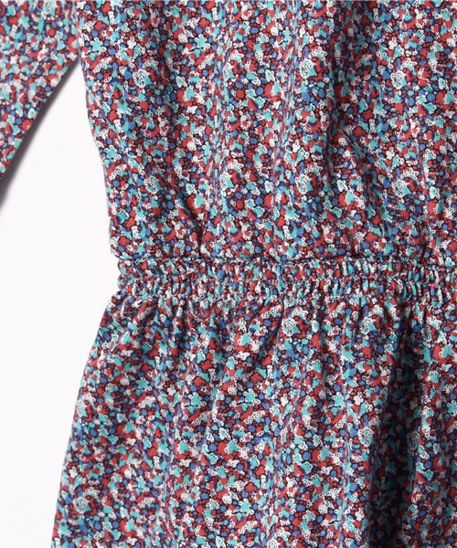 SHIPS KIDS（シップスキッズ）の「SHIPS KIDS:リバティ 7分袖 ワンピース(80～90cm)（ワンピース・キッズ・レッド・80/90）」の5枚目の写真