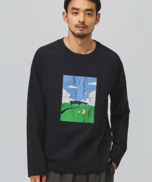 PUMA(プーマ)の「プーマ PUMA ESS ELEVATED MX ベビーテリー LS Tシャツ(Tシャツ/カットソー・メンズ・ホワイト/ブラック・S/M/L/LL)」の2枚目の写真