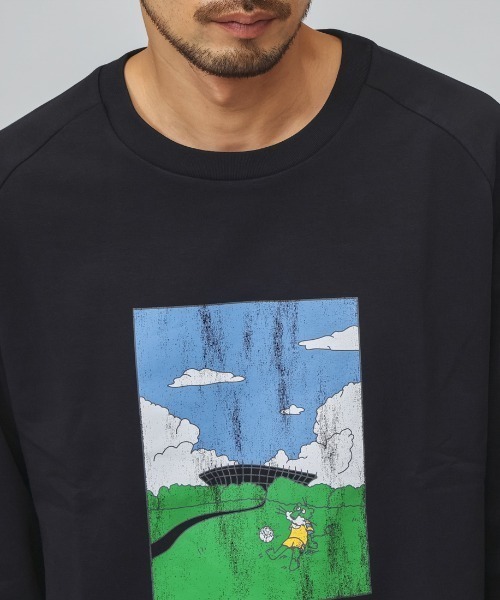 PUMA(プーマ)の「プーマ PUMA ESS ELEVATED MX ベビーテリー LS Tシャツ(Tシャツ/カットソー・メンズ・ホワイト/ブラック・S/M/L/LL)」の6枚目の写真