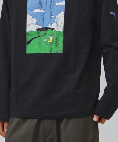 PUMA(プーマ)の「プーマ PUMA ESS ELEVATED MX ベビーテリー LS Tシャツ(Tシャツ/カットソー・メンズ・ホワイト/ブラック・S/M/L/LL)」の7枚目の写真