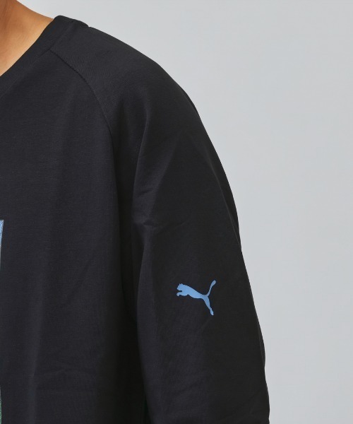 PUMA(プーマ)の「プーマ PUMA ESS ELEVATED MX ベビーテリー LS Tシャツ(Tシャツ/カットソー・メンズ・ホワイト/ブラック・S/M/L/LL)」の8枚目の写真