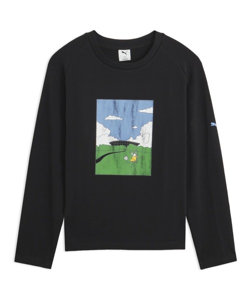 PUMA(プーマ)の「プーマ PUMA ESS ELEVATED MX ベビーテリー LS Tシャツ(Tシャツ/カットソー・メンズ・ホワイト/ブラック・S/M/L/LL)」の16枚目の写真