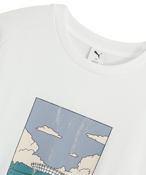PUMA(プーマ)の「プーマ PUMA ESS ELEVATED MX ベビーテリー LS Tシャツ(Tシャツ/カットソー・メンズ・ホワイト/ブラック・S/M/L/LL)」の11枚目の写真