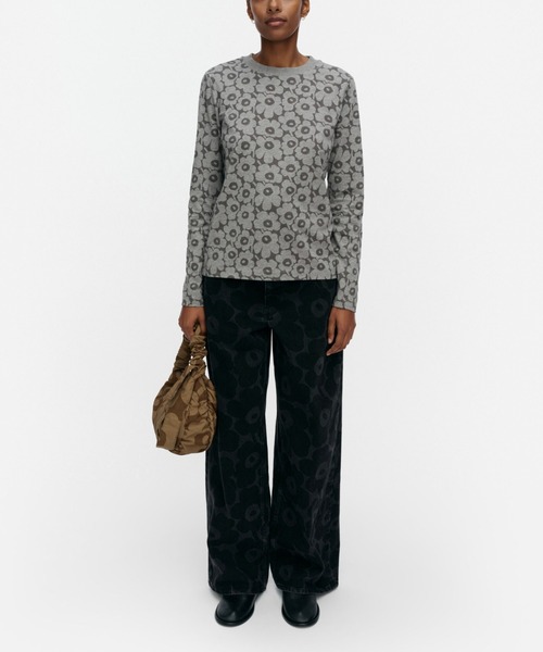 marimekko(マリメッコ)の「Sekunti Unikko / shirt(Tシャツ/カットソー・レディース・ライトグレー・X-SMALL/SMALL/MEDIUM)」の1枚目の写真