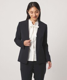 A DAY IN THE LIFE UNITED ARROWS（アデイインザライフユナイテッドアローズ）の「ダブルクロス Vネックジャケット ‐セットアップ対応・ウォッシャブル‐<A DAY IN THE LIFE>（ノーカラージャケット）」