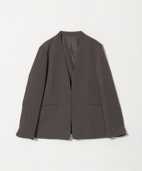 A DAY IN THE LIFE UNITED ARROWS(アデイインザライフユナイテッドアローズ)の「ダブルクロス Vネックジャケット ‐セットアップ対応・ウォッシャブル‐<A DAY IN THE LIFE>(ノーカラージャケット・レディース・ネイビー/ブラック/ダークグレー・38/40/36)」の18枚目の写真