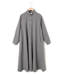 MidiUmi スタンドネックコートワンピース
