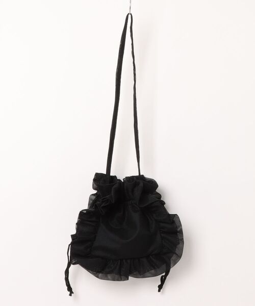 THEATRE PRODUCTS(シアタープロダクツ)の「【THEATRE PRODUCTS】メッシュフリル巾着ショルダーバッグ SPD(ショルダーバッグ・レディース・グレー/ブラック/グリーン・FREE)」の10枚目の写真