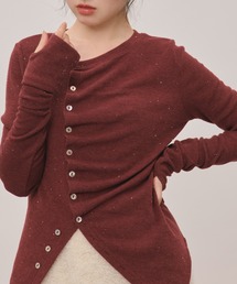 asymmetry tuck tops / アシンメトリータックトップス