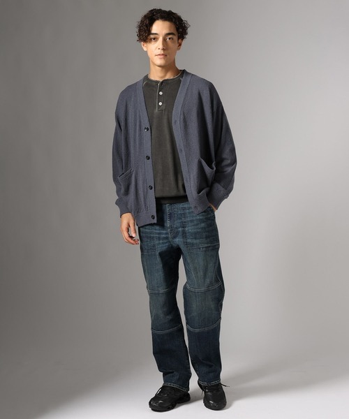 BAYFLOW(ベイフロー)の「ブークレニットカーディガン(カーディガン/ボレロ・メンズ・ブラウン/チャコール・MEDIUM/LARGE)」の4枚目の写真