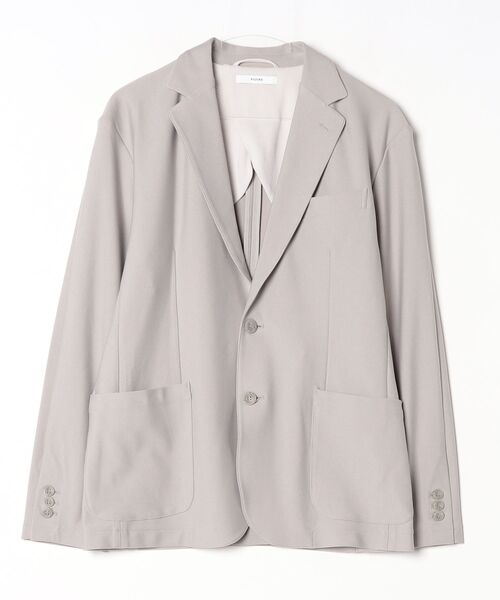 piuoro(ピウオッロ)の「PIUORO(ピウオロ) HI TENSION KNIT JACKET(テーラードジャケット・メンズ・グレー/ブラック・4/3)」の2枚目の写真