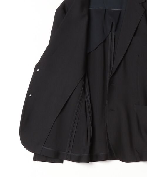 piuoro(ピウオッロ)の「PIUORO(ピウオロ) HI TENSION KNIT JACKET(テーラードジャケット・メンズ・グレー/ブラック・4/3)」の4枚目の写真