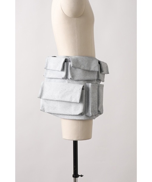 SHINYAKOZUKA(シンヤコヅカ)の「gardener apron bag with TSUCHIYA KABAN(ISSUE#9)(ショルダーバッグ・メンズ・グレー系その他・ONE SIZE)」の3枚目の写真