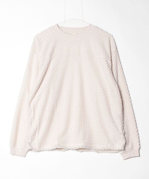 KEEN(キーン)の「GRID BRUSHED PO CREW / グリッド ブラッシュド プルオーバー クルー(Tシャツ/カットソー・レディース・オフホワイト・XL/L/M/S)」の1枚目の写真