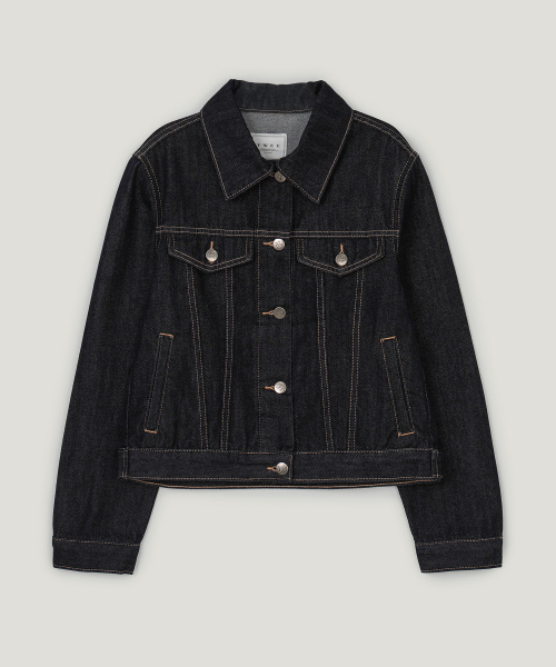 TWEE(トゥウィー)の「トゥディステッチポケットカラーデニムジャケット(デニムジャケット・レディース・ダークインディゴブルー・FREE)」の5枚目の写真