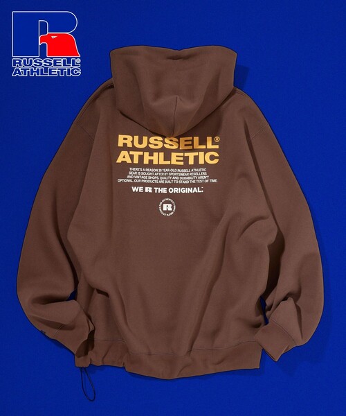 Russell Athletic（ラッセルアスレティック）の「RUSSELL ATHLETIC/ラッセルアスレチック 限定展開 RUSSELL ATHLETIC × FREAK'S STORE / 別注 RS ロゴパーカー（パーカー・メンズ・ブラック/アッシュグレー/ブラウン/ネイビー・MEDIUM/LARGE/SMALL）」の3枚目の写真
