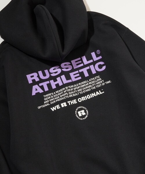 Russell Athletic（ラッセルアスレティック）の「RUSSELL ATHLETIC/ラッセルアスレチック 限定展開 RUSSELL ATHLETIC × FREAK'S STORE / 別注 RS ロゴパーカー（パーカー・メンズ・ブラック/アッシュグレー/ブラウン/ネイビー・MEDIUM/LARGE/SMALL）」の13枚目の写真