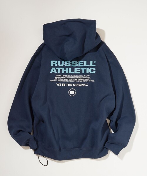 Russell Athletic（ラッセルアスレティック）の「RUSSELL ATHLETIC/ラッセルアスレチック 限定展開 RUSSELL ATHLETIC × FREAK'S STORE / 別注 RS ロゴパーカー（パーカー・メンズ・ブラック/アッシュグレー/ブラウン/ネイビー・MEDIUM/LARGE/SMALL）」の5枚目の写真