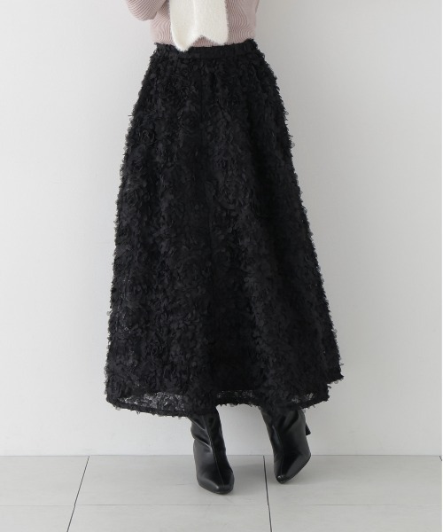 PROPORTION BODY DRESSING(プロポーションボディドレッシング)の「チュール刺繍フレアスカート / 1216220008(スカート・レディース・ホワイト系その他/ブラック・P/S/MEDIUM)」の15枚目の写真