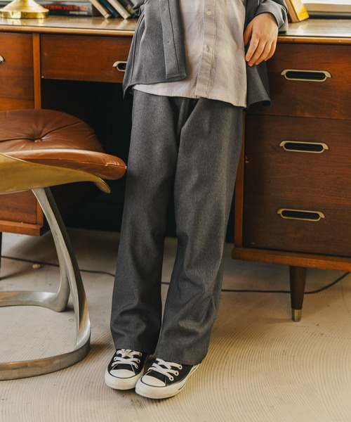 GLOBAL WORK（グローバルワーク）の「なめらかリッチ/バレルパンツ/1056847（その他パンツ・キッズ・ブラウン/チャコールグレー/グレー・160cm/130cm/150cm/140cm）」の9枚目の写真