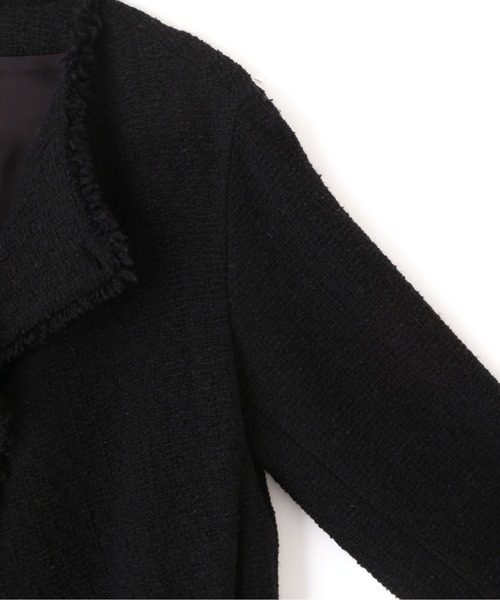 YLEVE(イレーヴ)の「YLEVE / TWEED COLLARLESS JACKET(テーラードジャケット・レディース・ブラック・2)」の17枚目の写真